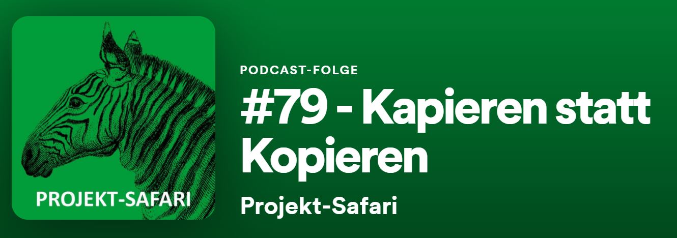 Kapieren statt kopieren.